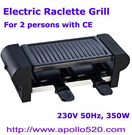 Electric Raclette Grill for 2 persons
