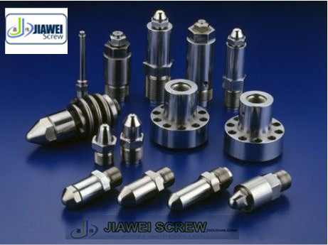Assemble parts of screw barrel for extruder machine 