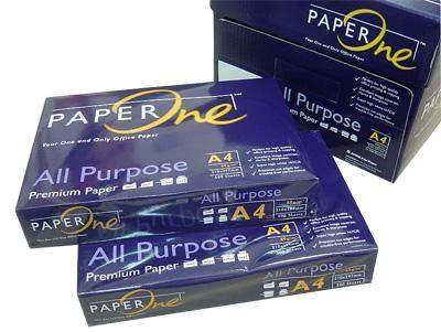 PAPER ONE 80GSM 500 SHEET / REAM. 5 REAMS/BOX   $1.00USD