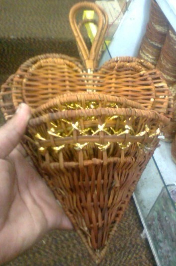 heart shape bamboo crafts
