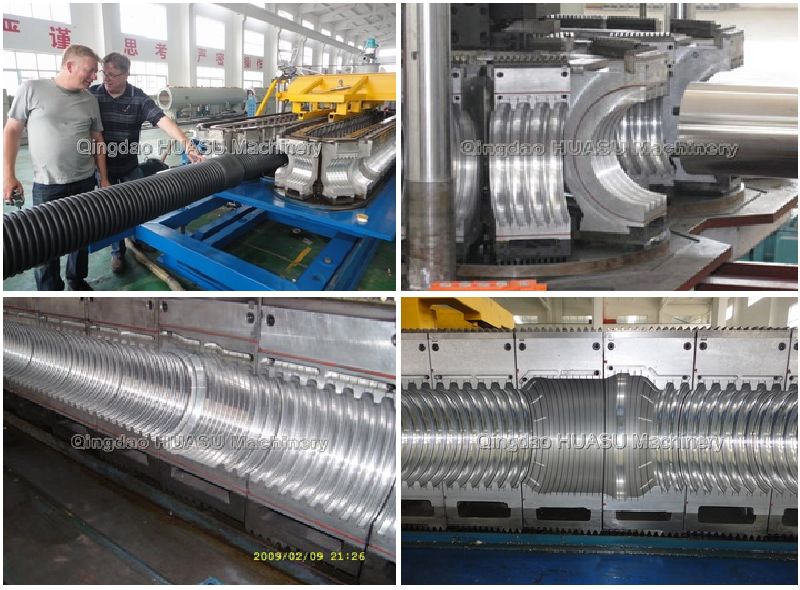 SBG315 HDPE/PP Double Wall Corrugated Pipe Production Line