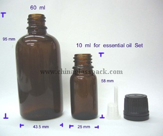 moulded glass bottle(Drop Dispensing Bottle DIN 18mm)