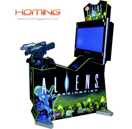 Aliens gun shooting game machine(hominggame-COM-425)