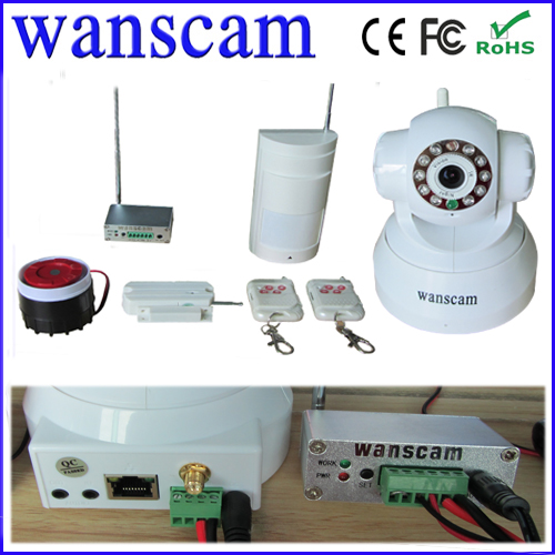 wanscam functional wifi pan tilt audio mini robot camera ip with alarm whistle