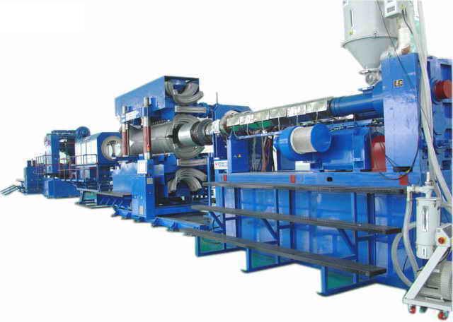 PE double wall corrugated pipe extrusion machine 