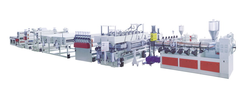 PP, PC Hollowness Grid Board Production Line/plastic board extrsuion line/ board extruder