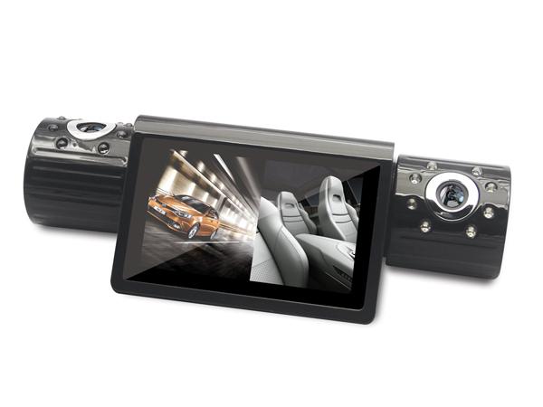 2.7 дюймовый HD 1080p ИК ночного видения двойной объектив автомобиля DVR автомобиля черный ящик тире Cam