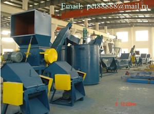 Recycling and granulating line PET bottles