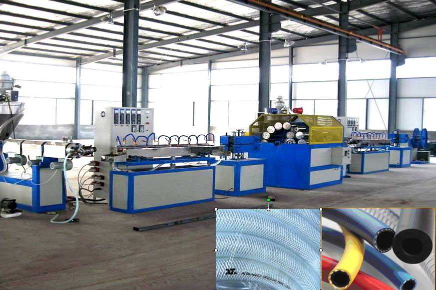 Экструзионная линия для производства волокнистых армированных труб из PVC