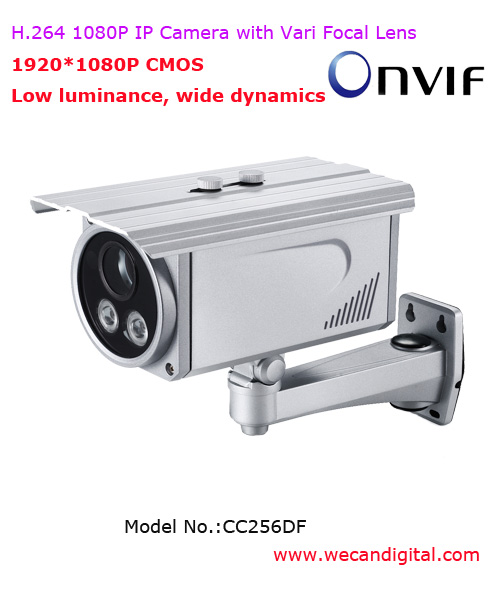 H.264 1080P Outdoor Infrared IP Camera with Vari Focal Lens