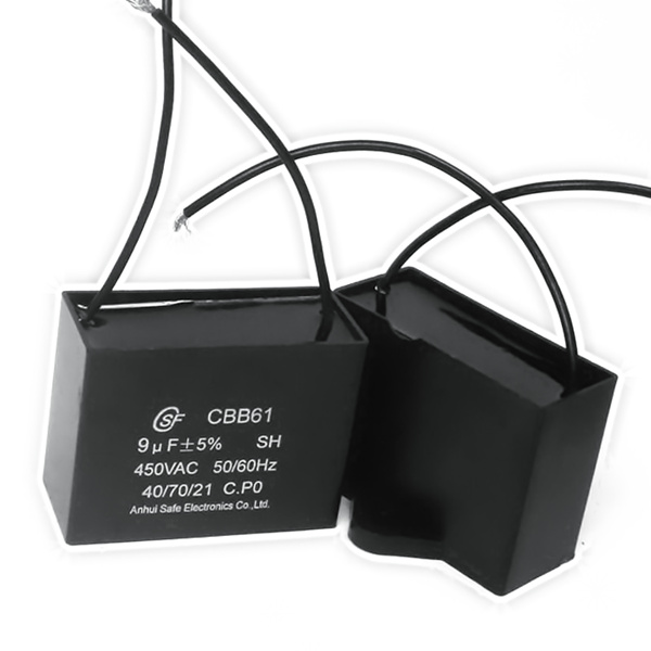 CBB61 capacitor with ear