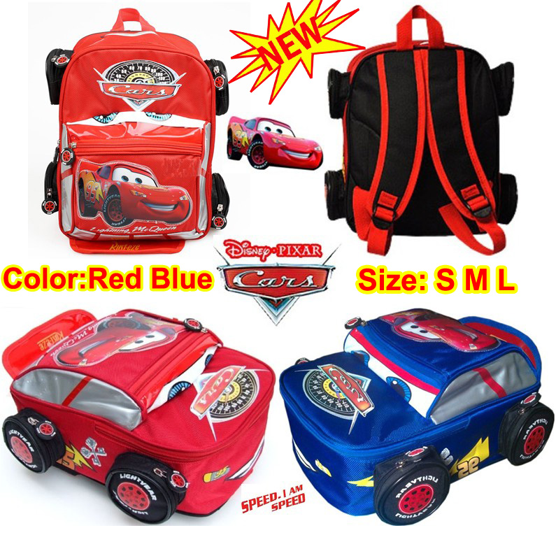 Baby/Child/Kid/Toddler/Infant Disney Pixar 95 Cars Lightning McQueen Backpack Shoulder Book School Bag Schoolbag--3 Sizes Available
