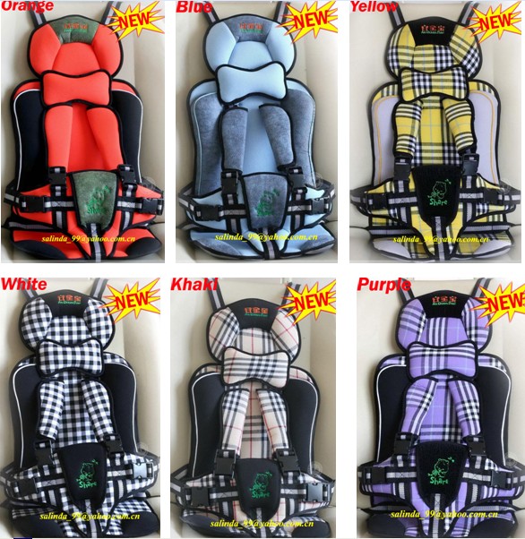 Portable Travel Baby Child Kid Toddler Infant Car Safety Safe Security Secure Booster Seat Cover Harness Cushion Belt Strap--6 Colors Available