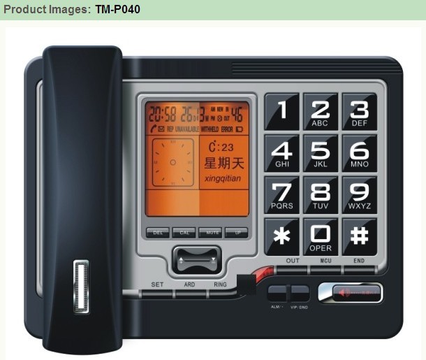 Super LCD luminance adjustable big keypad phone TM-P040