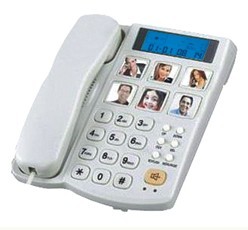 Redial flash function big button telephone TM-P035