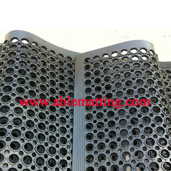 Rubber Anti-fatigue Drainage Floor Mat (used in wet area)
