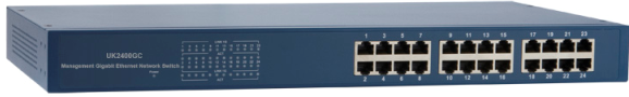 Чисто гигабитный LAN переключатель UK2400GC(24-порта)