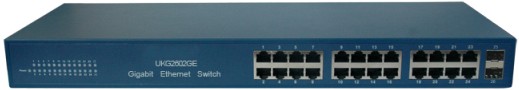 Гигабитный Ethernet-коммутатор UKG2602GE(24 электрический+2 оптических)
