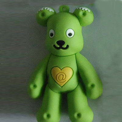 3D bear soft PVC keychain PVC toy