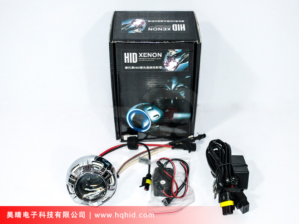 Motorcycle Bi-xenon projector lens light with Angel eyes & Devil eyes