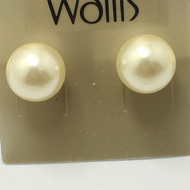 2013 new fashion charming jewelrys white resin pearl beads stud earrings