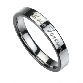 Love Forever Tungsten Wedding Ring
