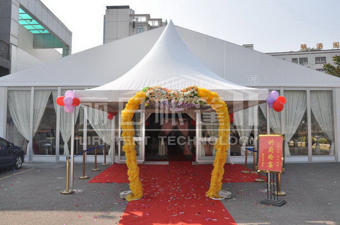Wedding hall tent/canopy/marquee for a stylish and romantic wedding or ceremony 