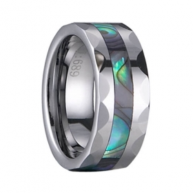 fashion Tungsten Ring shell inlay 