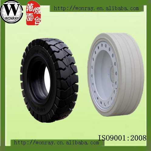 non-marking solid tire for lifting platform