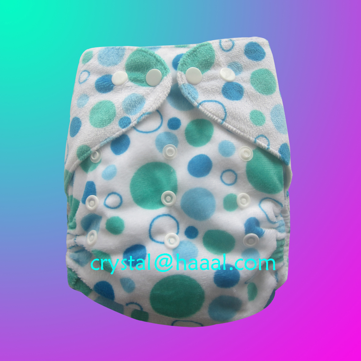 Beautiful Minky pocket diaper