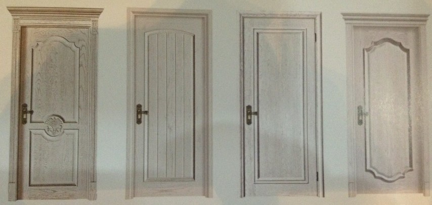Luxury and Durable Solid Wooden Door with 45mm Thickness, Diversified Colors Available