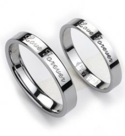 Love Forever Tungsten Wedding Ring