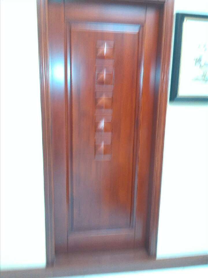 Solid wood door with pattern gold teak material also can be made  in professional 