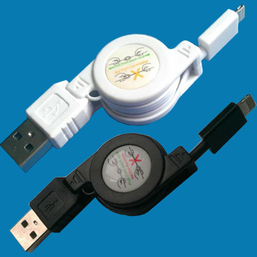 8pin Retractable USB cable for Iphone5