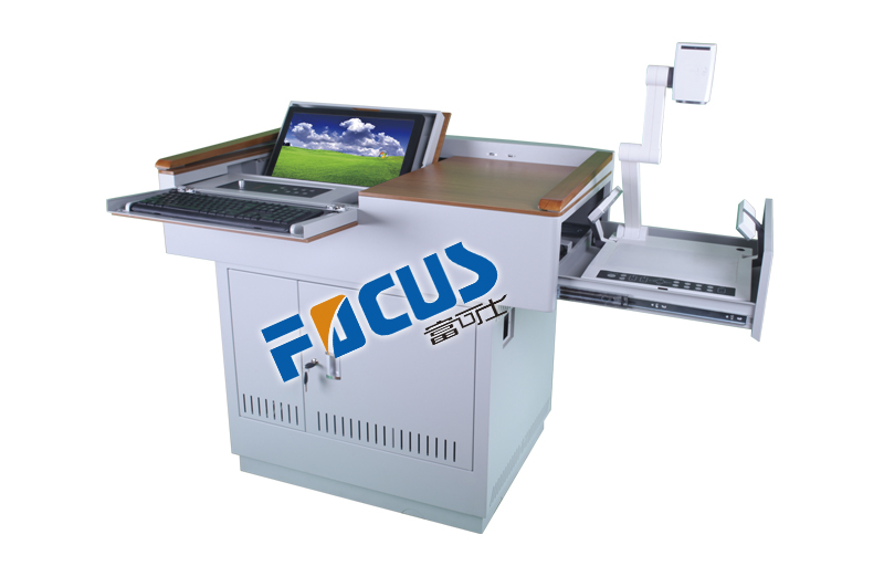 Focus S400 solid wood and steel educational rostrum