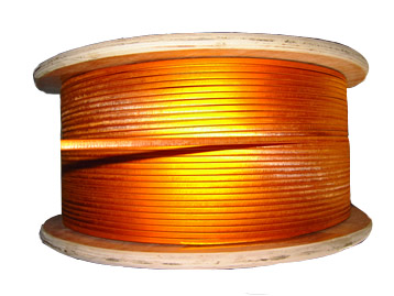 Glass-fiber film wrapped flat/round copper wire