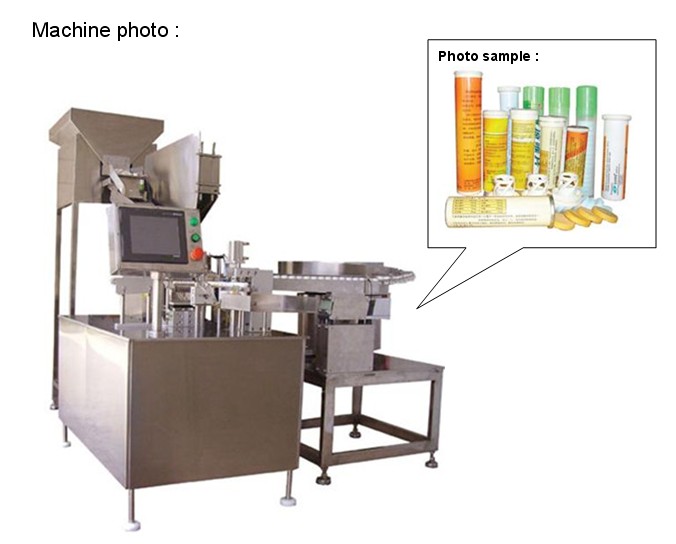 China pharmaceutical machine for tablet tube filling and sealing machine