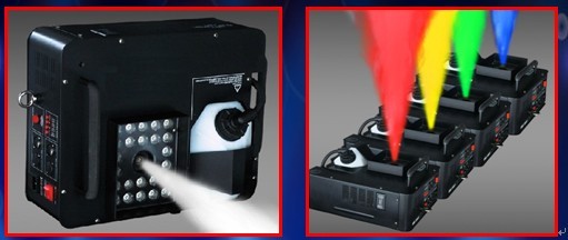 1500W 3W-LED Up-Spray Fog Machine/smoke machine/bubble machine/stage lighting/beam moving head lighting