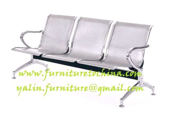 metal waiting seat, airport reception chair, bank lobby chair, commercail hospital furniture