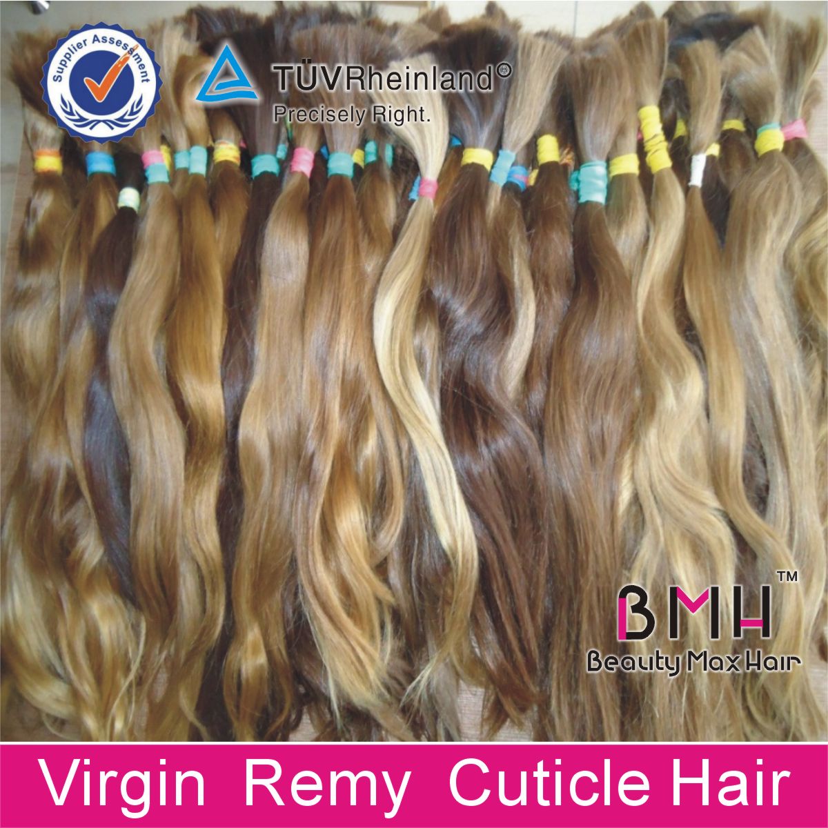 wholesale price unprocessed raw hair Russian virgin hair bulk and hair braiding