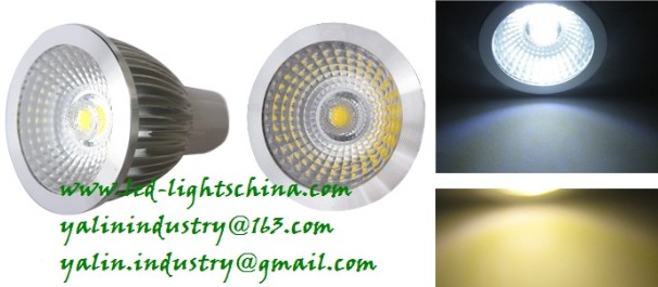 COB 5W LED spotlight, GU10 energy saving LED lamp new 2013, E27/MR16 high bright lighting, interior ceiling spot lamp