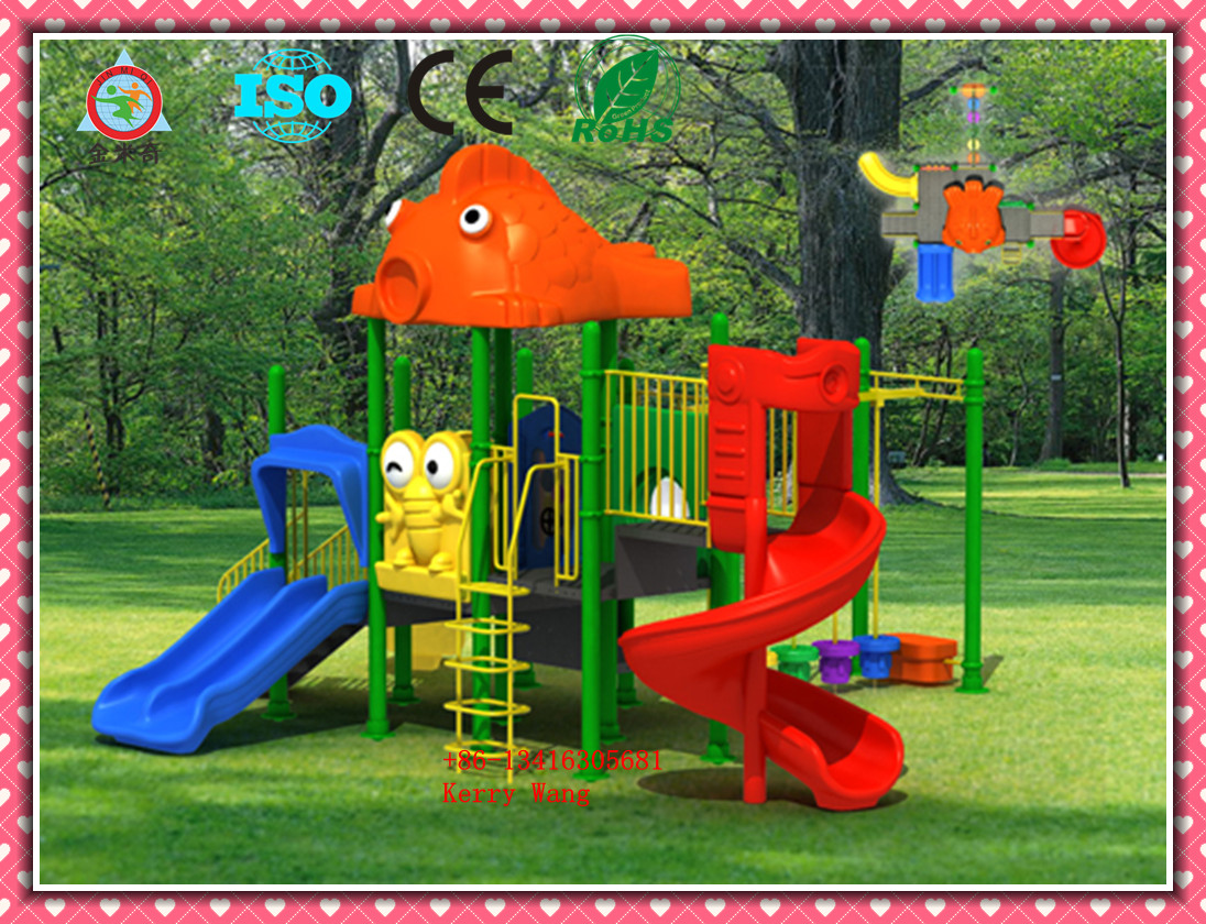 2013 New design kindergarten playground, park playground slide, children outdoor playground JMQ-P063C