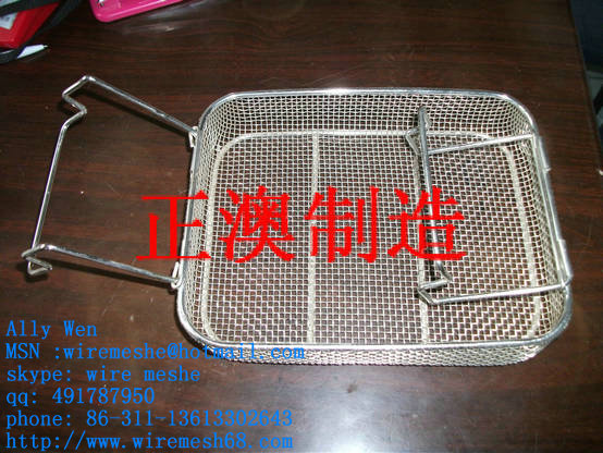 Stainless steel wire mesh basket /DIN standard tray
