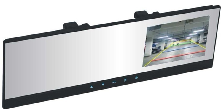 HD 720P Car DVR rearview mirror +4.3'' Color TFT LCD + touch key / dvr mirror