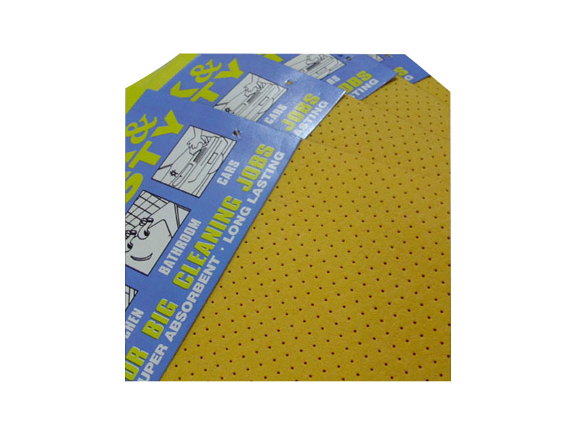 Car application perforated cleaning wipes 