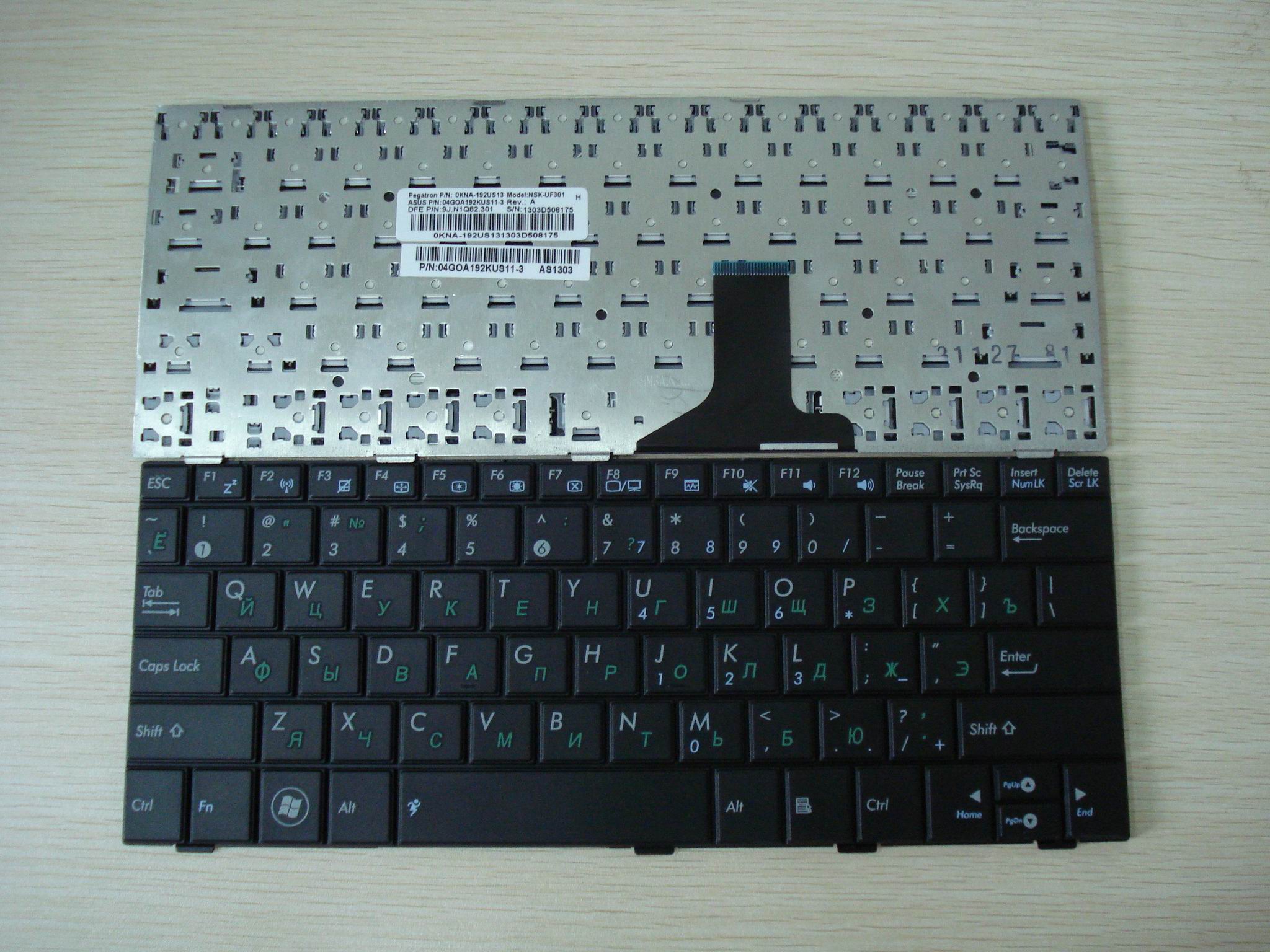 New keyboard For ASUS EPC 1005HA 1008  1001 1004 notebook keyboard repairing replaceement keyboard RU layout 