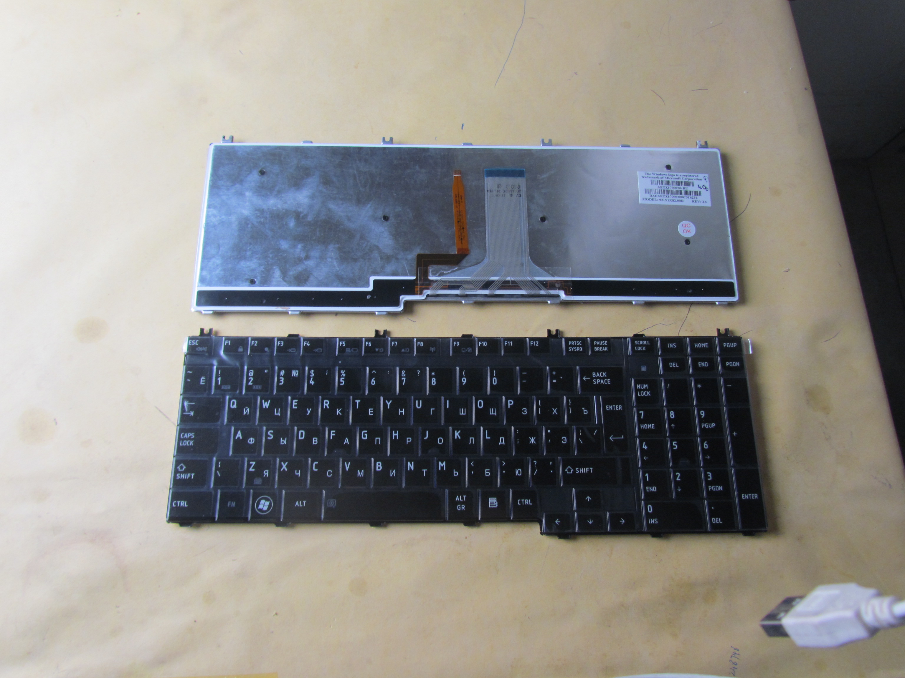 Original laptop keyboard For TOSHIBA A500 P300 laptop  keyboard repairing replaceement keyboard RU layout