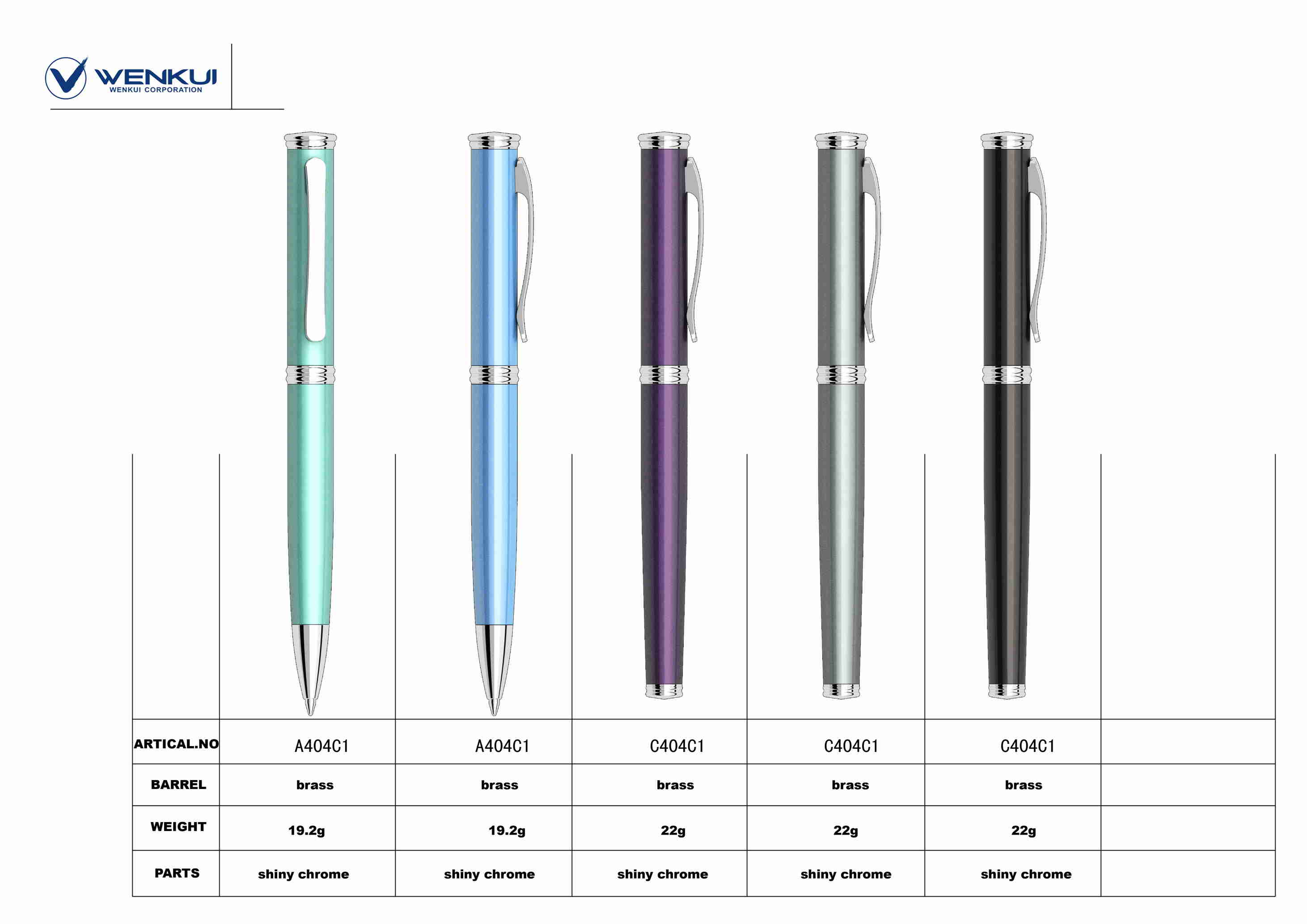 Металлическая ручка A404C1