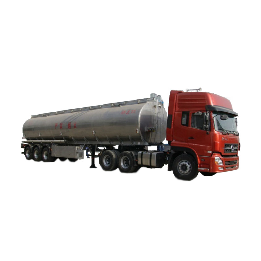   3 Axle Aluminium Fuel Oil Tanker Semi Trailer Tanker Truck
