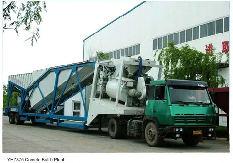 YHZS75 Mobile Concrete Batching Plant